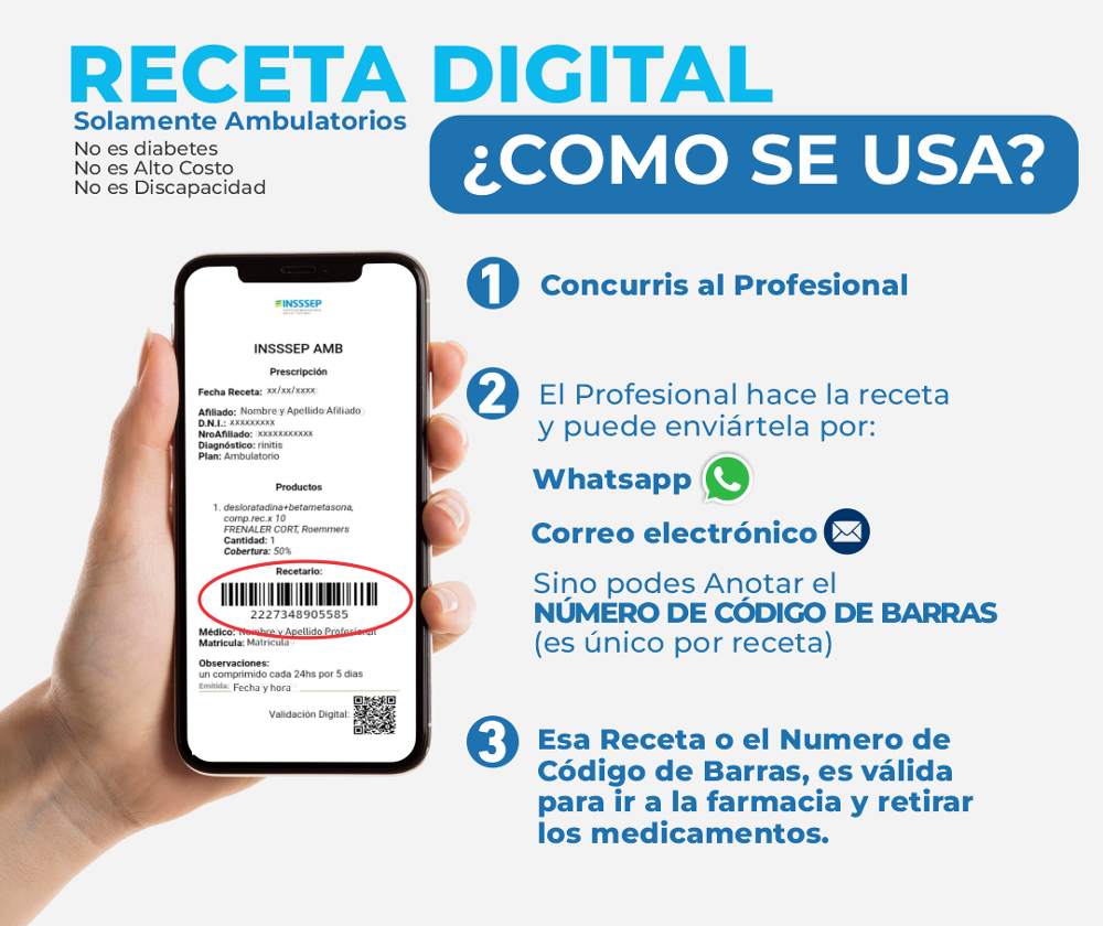 Desde febrero solo se aceptar la receta digital EsChaco